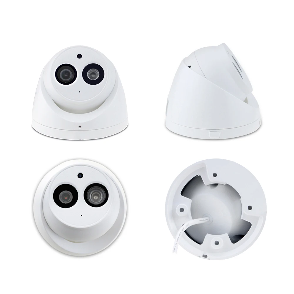  Dahua IPC-HDW4631C-A 6MP HD POE Network Mini Dome IP Camera Metal Case Built-in MIC CCTV Camera 30M