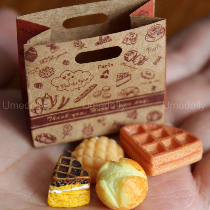 1:6 Scale Simulation Mini Bread Baguette Miniature Dollhouse Bakery Food Blyth BJD Doll Kitchen Accessories Pretend Food Toys Pretend Kitchen Toys Kitchen Toys Doll House Toys