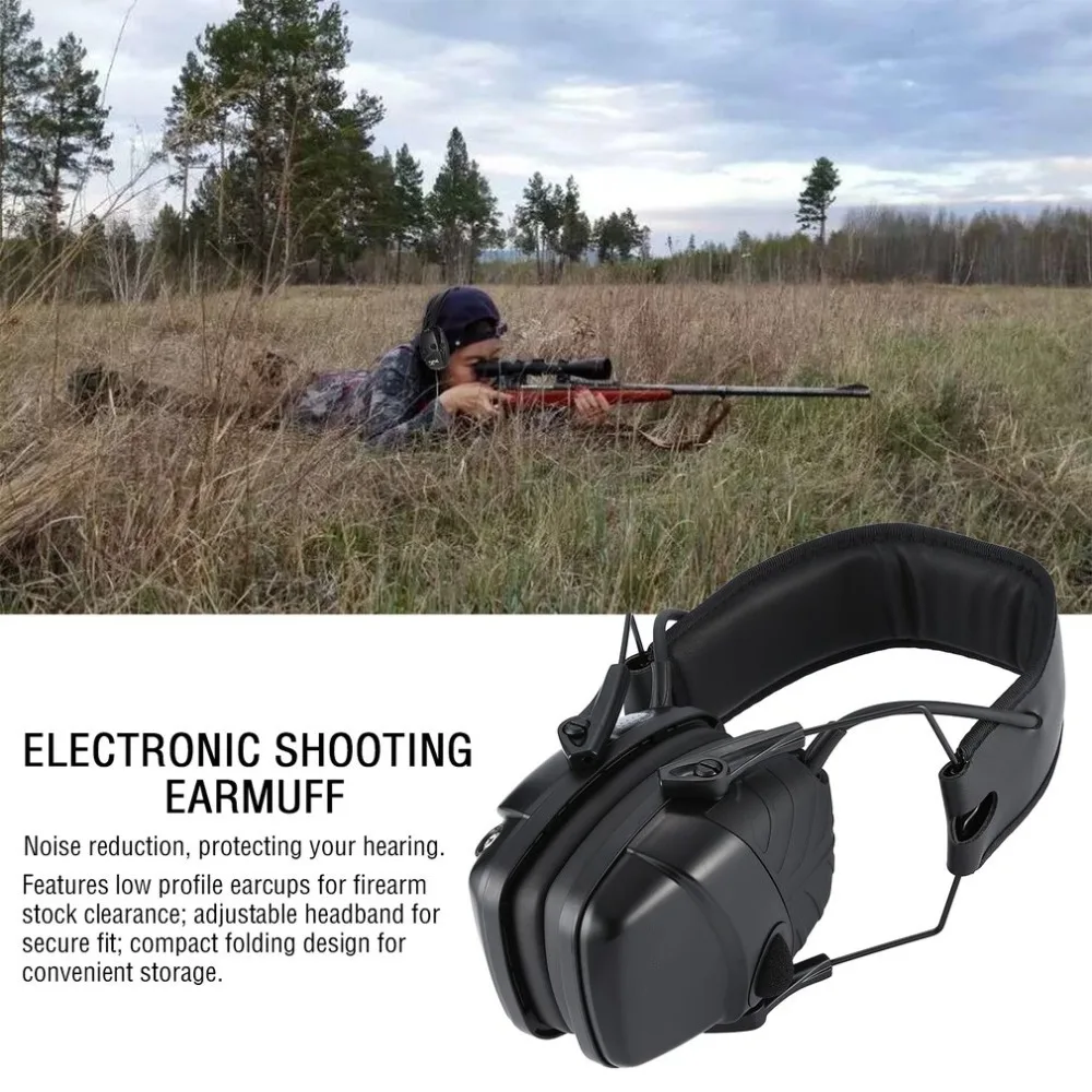 

Outdoor Sports Anti-noise Impact Sound Amplification Electronic Shooting Earmuff Tactical Hunting Hearing Protective Headset