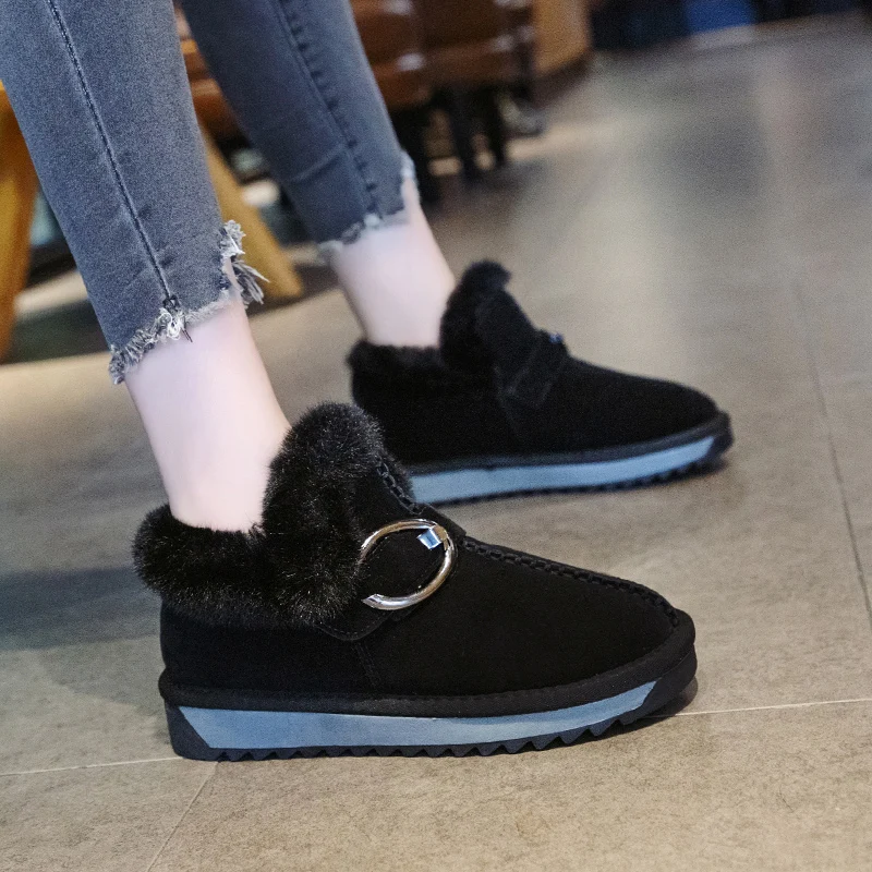 

Lace Up Bootee Woman 2019 Women's Ankle Boots Booties Ladies Round Toe Plush Shoes Australia Flat Heel Luxury Designer Low
