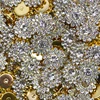 14mm Crystal AB Sunflower Rhinestones Glass With Claw Sew On Crystal Stone Strass Diamond Metal Base For Sewing Button ► Photo 3/6