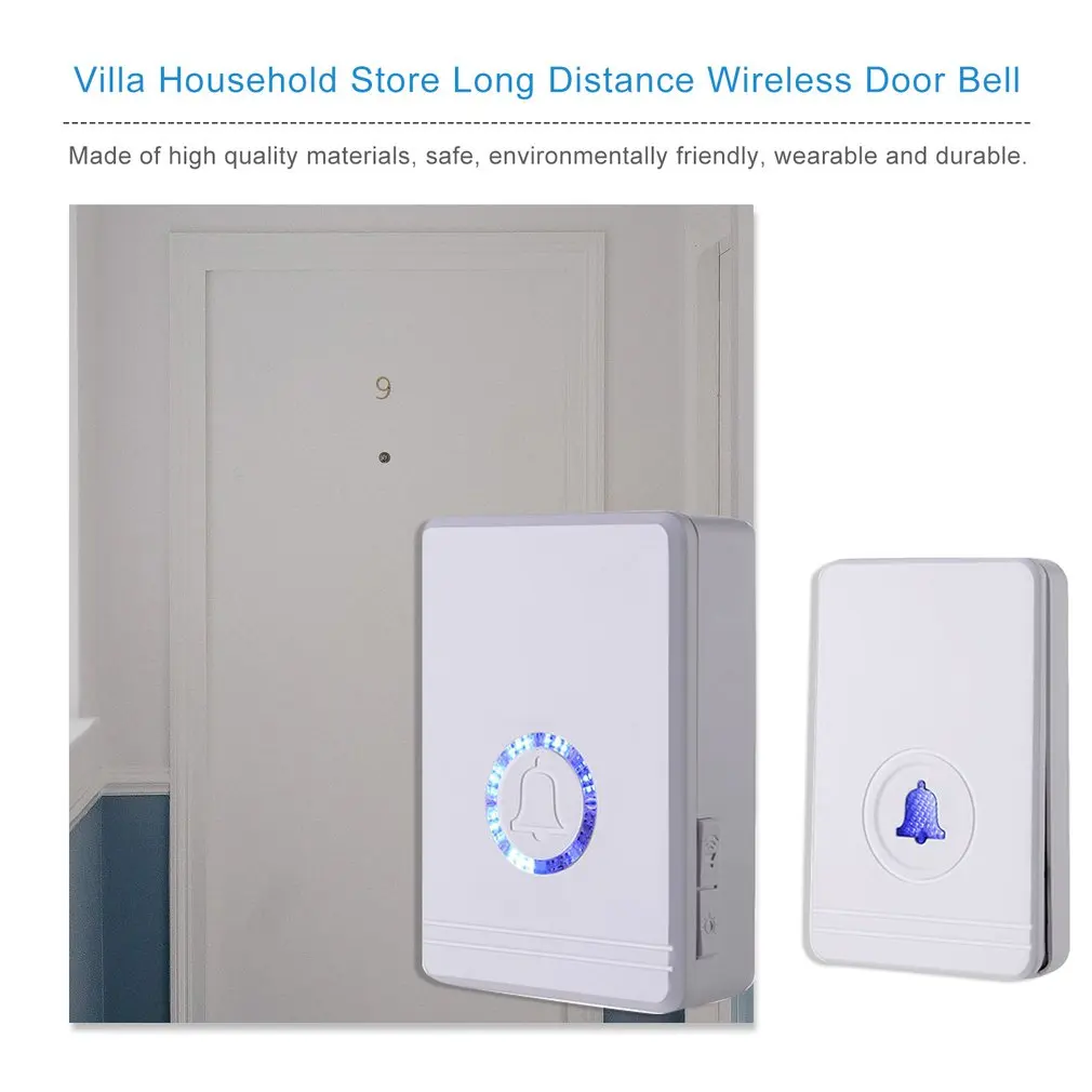

Db03 One For One Villa Home Remote Wireless Doorbell 48 Classic Musics Doorbell Music Smart Wireless Doorbell US Plug IP54