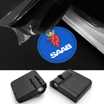

2pcs Wireless Car Door Light Car LED Welcome Light Projector for SAAB 9-3 93 9-5 9 3 9000 9 5 Car Styling Accessories