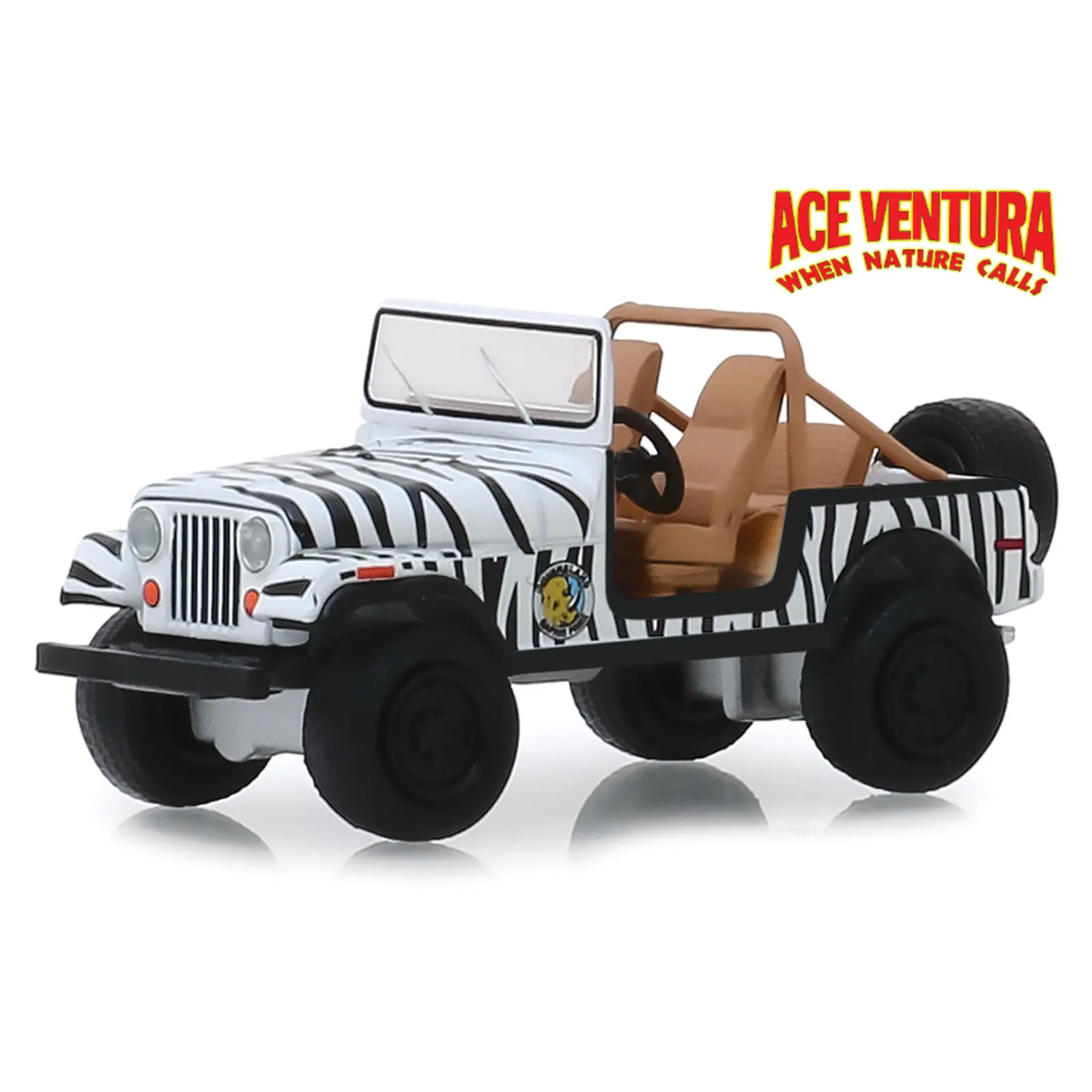Зеленый светильник 1: 64 1976 Jeep CJ-7 Ace Ventura бутик сплава игрушки для детей модель оригинальная коробка