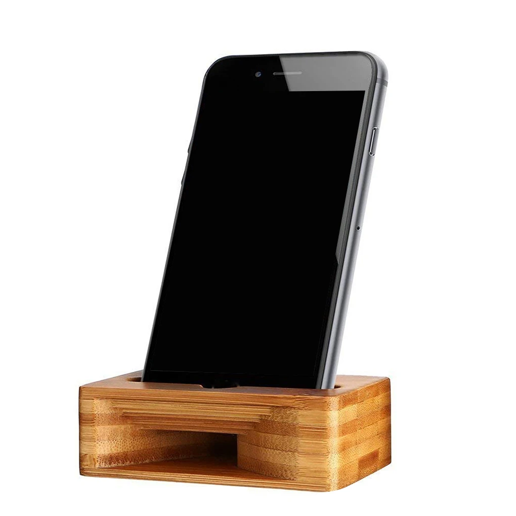 Мобильный телефон Громкий динамик держатель для телефона домашняя бамбуковая подставка Многофункциональный усилитель звука настольная