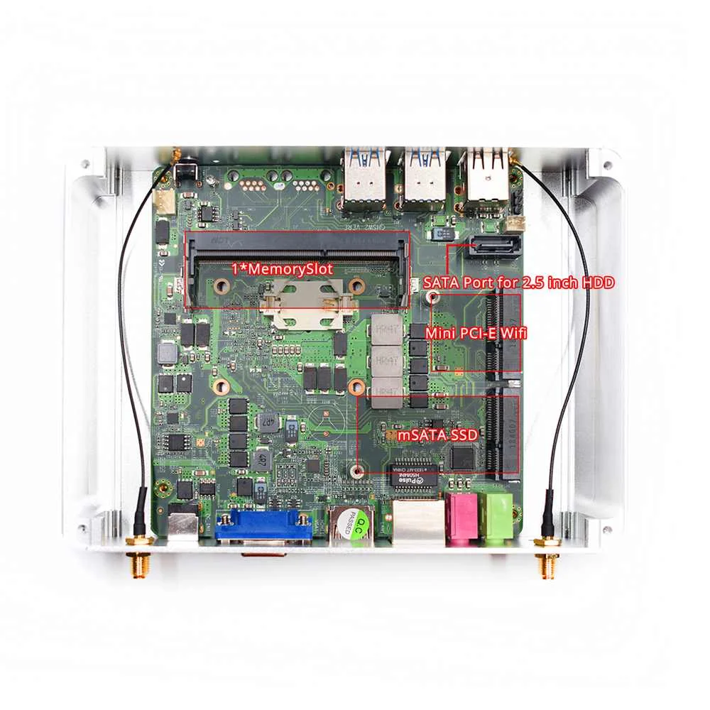 HYSTOU H2 мини ПК i5 7300U 8 ГБ + 128 ГБ/8 ГБ + 256 ГБ двухъядерный Win10 DDR4 Intel HD Graphics 620 3,1 ГГц безвентиляторный Миниатюрный Настольный ПК