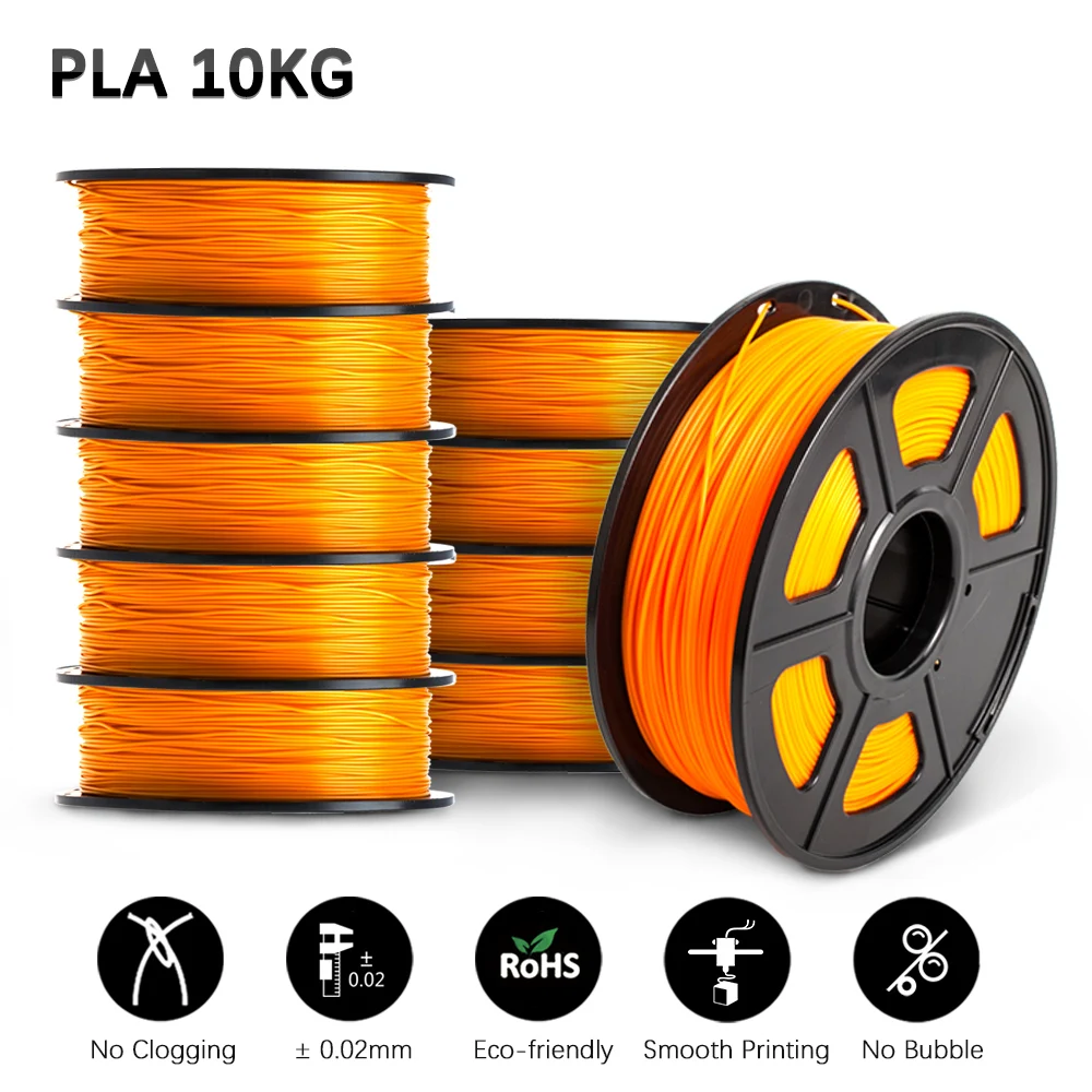 SUNLU PLA 3D Printer Filament 10 Rolls/Set PLA PLUS 3D Filament Bulk Sale 3D Printing Materials For 3D Pen best pla filament 3D Printing Materials