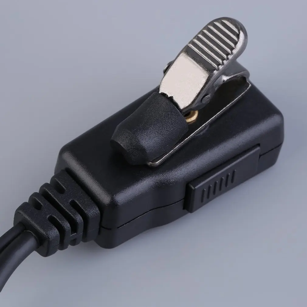 Черный 2 Pin-код безопасности агент наушники гарнитуры микрофон Тайное Акустическая трубка Динамик гарнитуры для Baofeng двухстороннее радио