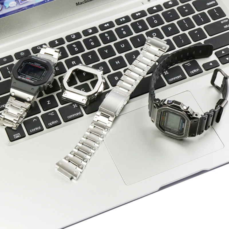 316L stainless steel strap watch case ladies DW5600 GW-M5610 GW-B5600 watch accessories for Casio G-SHOCK metal strap men band