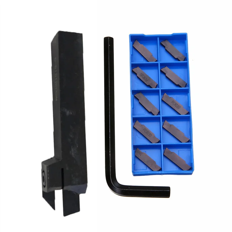 

1Pcs MGEHR1616-3 CNC Lathe Turning Holder Boring Bar with 10pcs MGMN300 Inserts Cutter Blade + Wrench For Lathe Turning Tool