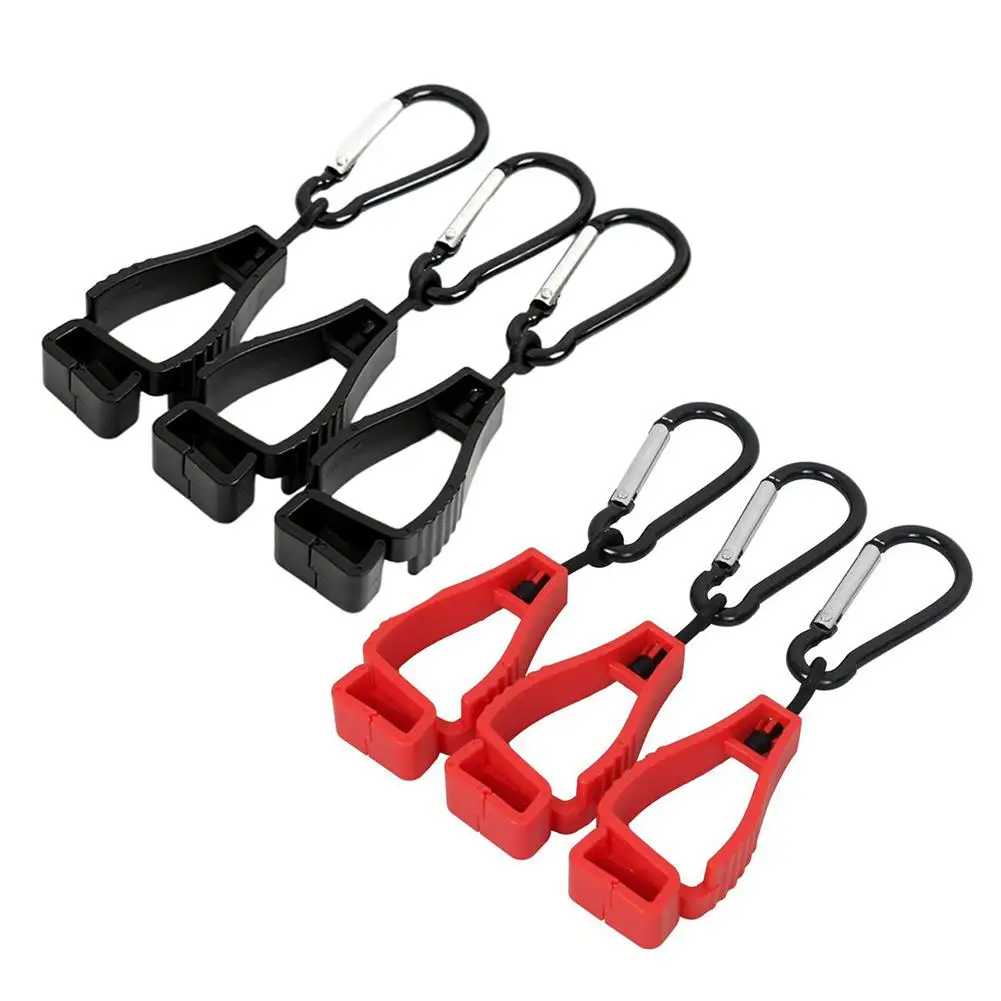 

3PCS Work Glove Clip Multifunctional Fastener Hook Accessories for Outdoors Working