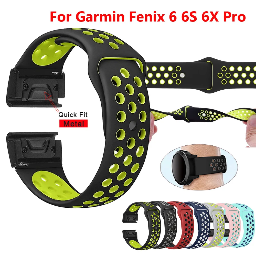 

Soft Silicone Watch Strap for Garmin Fenix 5 5S 5X Plus Bands Strap Quick Fit for Garmin Fenix 6S 6 6X Pro 3 HR Bands 26mm Strap