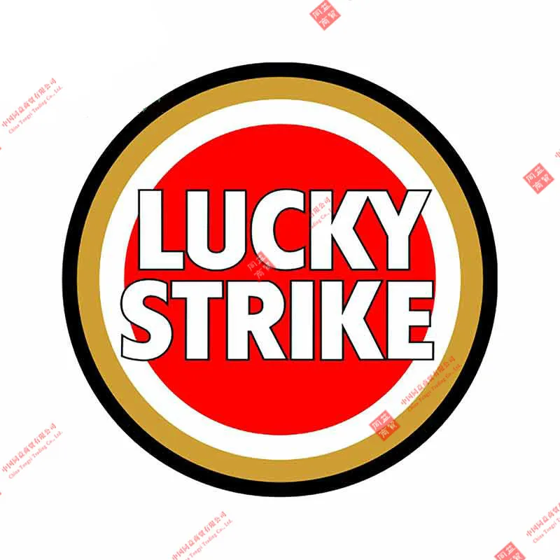

Interesting Lucky Strike Badge Stickers PVC Waterproof Decals for Car Motorcycle Laptop Trolley Case Stickers Vinyl