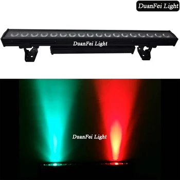 

8pieces 18x18w led wall washer bar dot pixel 6in1 rgbwa uv bar led lyre wash wall lighting ip65