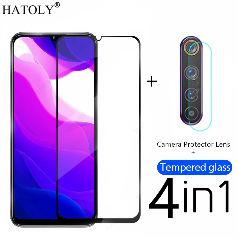 4in1 Protective Glass For Xiaomi Redmi Note 10 5G Tempered Glass For