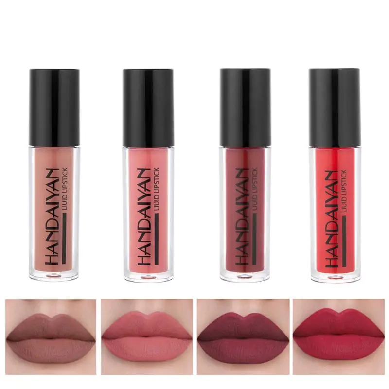 

New Lip Gloss Makeup Lip Matte Lipstick Matte Long Lasting Waterproof Liquid