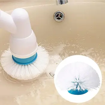 

Wireless Cleaner Brush With 3Pcs Replacement Brush Electric Cleaning Cleaning Rotary Brush Kitchen Tool Head P0F2