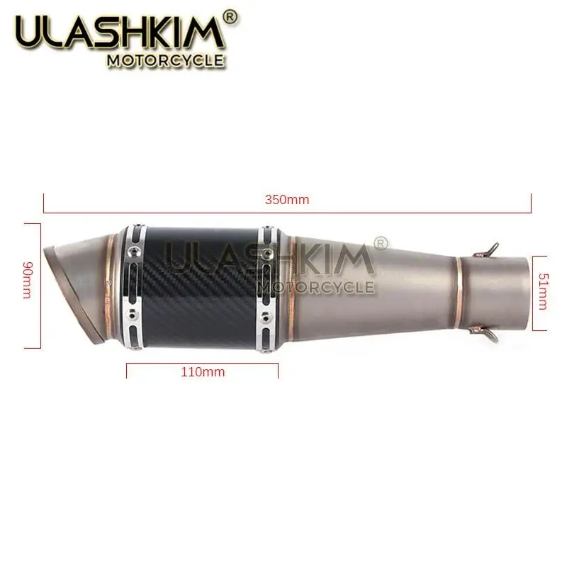 Выхлопная система из углеродного волокна для Yamaha TMAX 500 530 TMAX500 TMAX530 YP500 2008- с DBKILLER