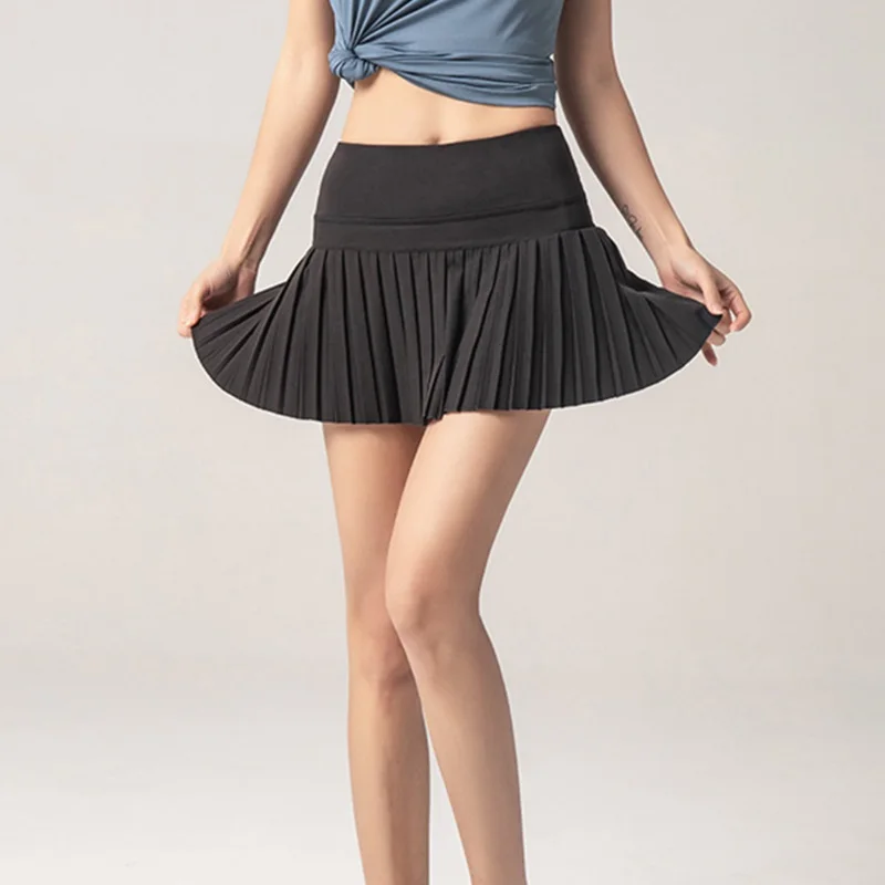 Cloud Hide Women Sports Tennis Skirts Golf Skirt Fitness Shorts High Waist Athletic Running Short Quick Dry Sport Skort Pocket sports skirt sports shorts