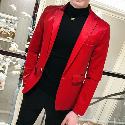 Red slim fit blazer Clearance