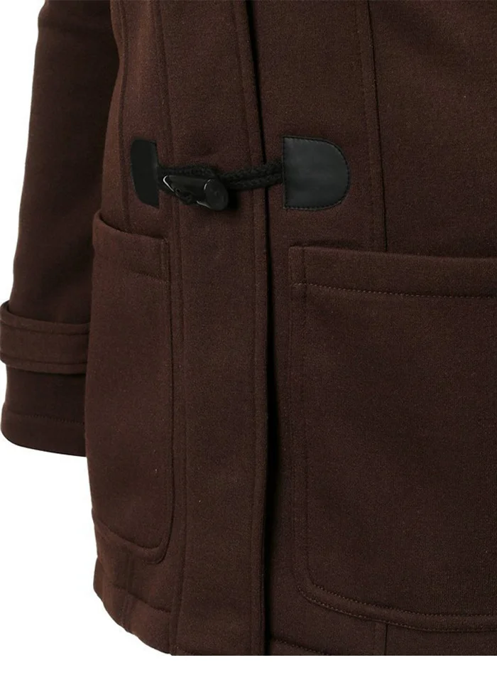 Women Trench Coat Women Wool Blend Overcoat Female Slim Long Hooded Coat Zipper Horn Button Outwear Plus Size