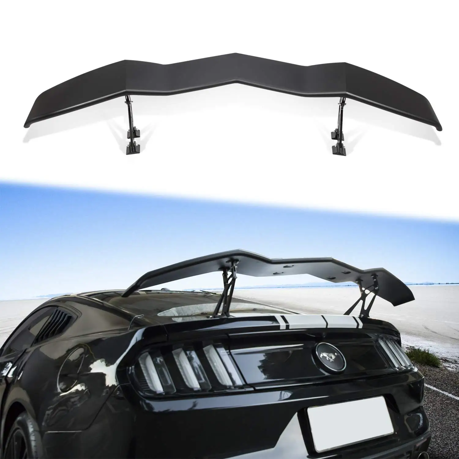 

Trunk Spoiler Universal for Chevy Camaro Dodge Charger Challenger Ford Mustang GT Lambo Style Rear Spoiler Wing Tail Lid