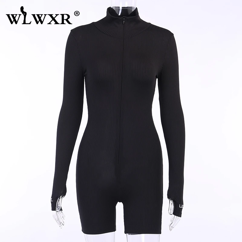 WLWXR Lucky Label ребристые сексуальные летние комбинезоны женский комбинезон короткий