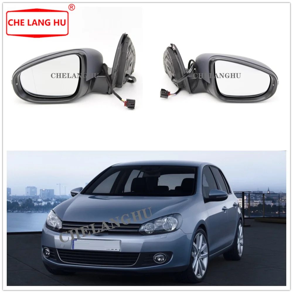 Для VW Golf 6 A6 MK6 2009 2010 2011 2012 2013 автомобильный Стайлинг заднее электрическое регулируемое и подогреваемое зеркало с поворотом Singal светильник