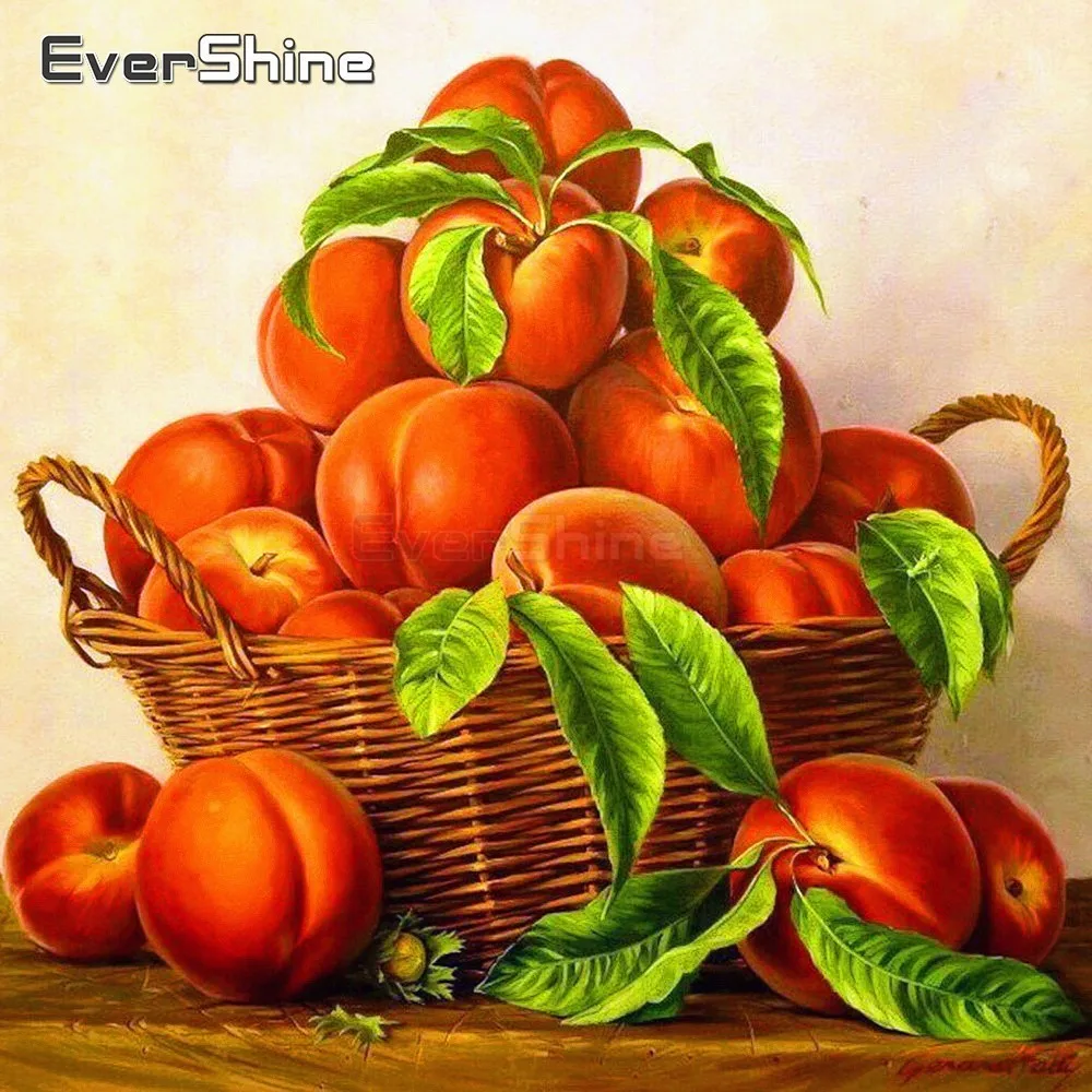 EverShine Diamond Painting Fruit Cross Stitch Embroidery Full Display Scenery Picture Of Rhinestones Mosaic Kit | Дом и сад