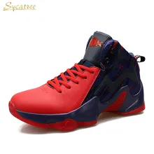 Sycatree/ г. Мужская баскетбольная обувь высокие ботильоны Кроссовки Lebron James Обувь На Шнуровке противоударный корзина homme baloncesto