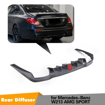 

Carbon Fiber Diffuser for Mercedes-Benz E class E250 E350 E400 E43 AMG E63 AMG 2016-2018 Rear Bumper Lip Spoiler