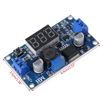 

DC 4.0~40 to 1.3-37V LED Voltmeter Step-down Power Converter Module LM2596 83XA