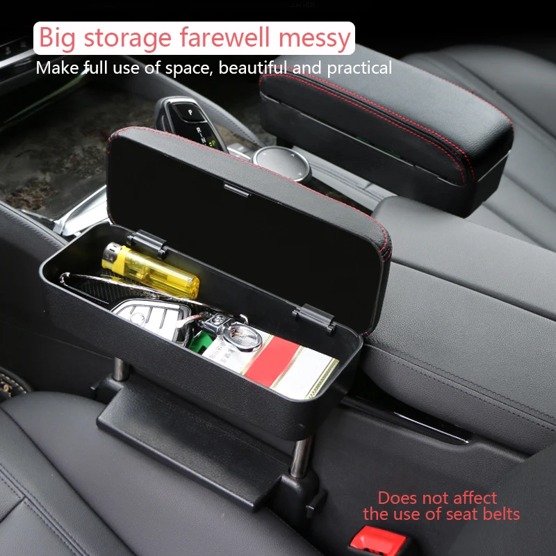 Car armrest box Car Armrest Box Elbow Support Adjustable Car Seat Gap Organizer Arm Rest Box for Cars Auto Accessories Armrest Cushion Universal
