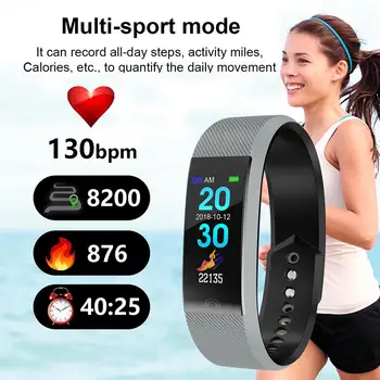 

Smart Band Bracelet Screen Blood Pressure IP68 Waterproof Cycling F6 Color Heart Rate Monitor Fitness Tracker Pedometer