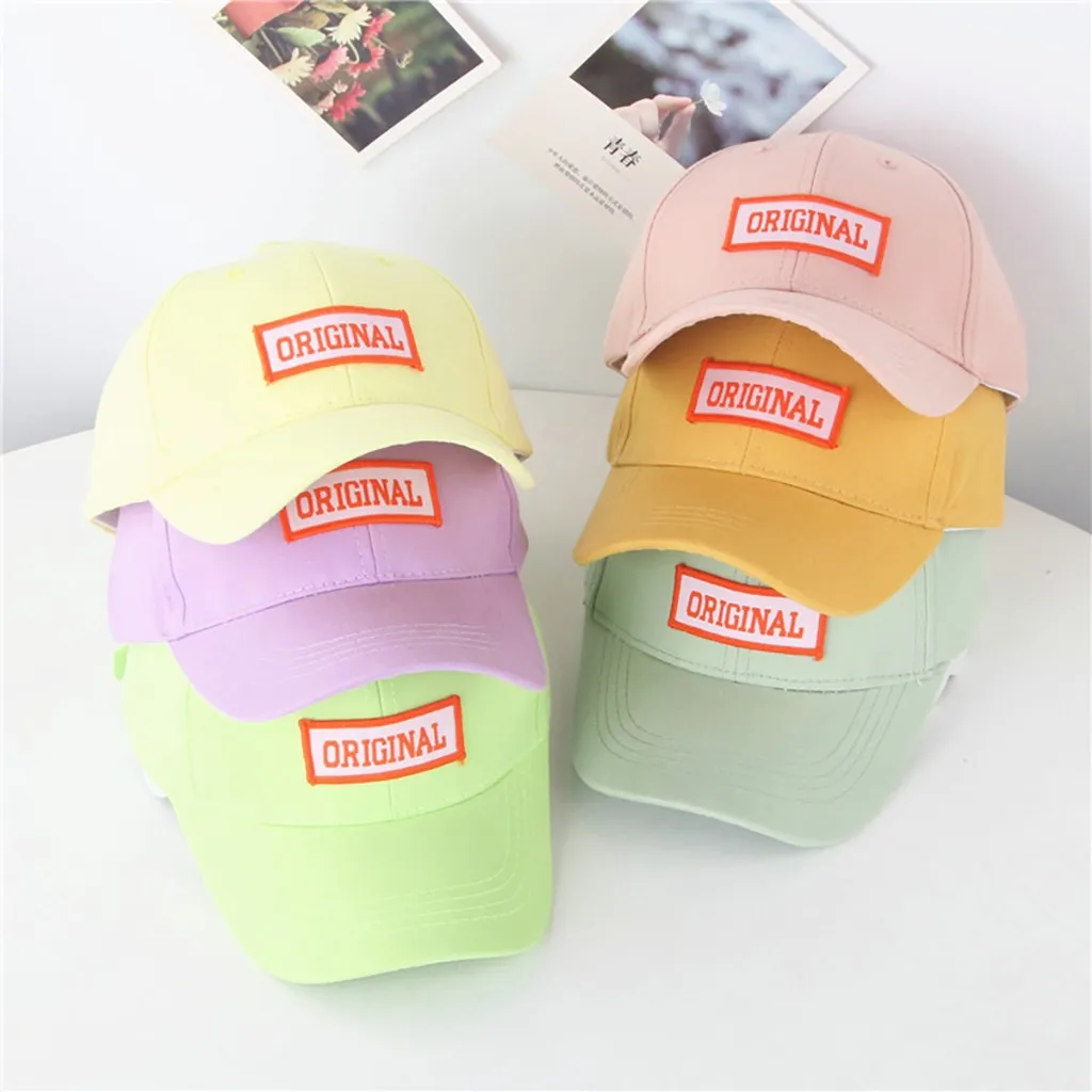 1PC Hat Fashion Lovely Children Pure Color Big Edge Sunscreen Baseball Cap Outdoor Sports Baby Soft Travelling High Quality | Аксессуары