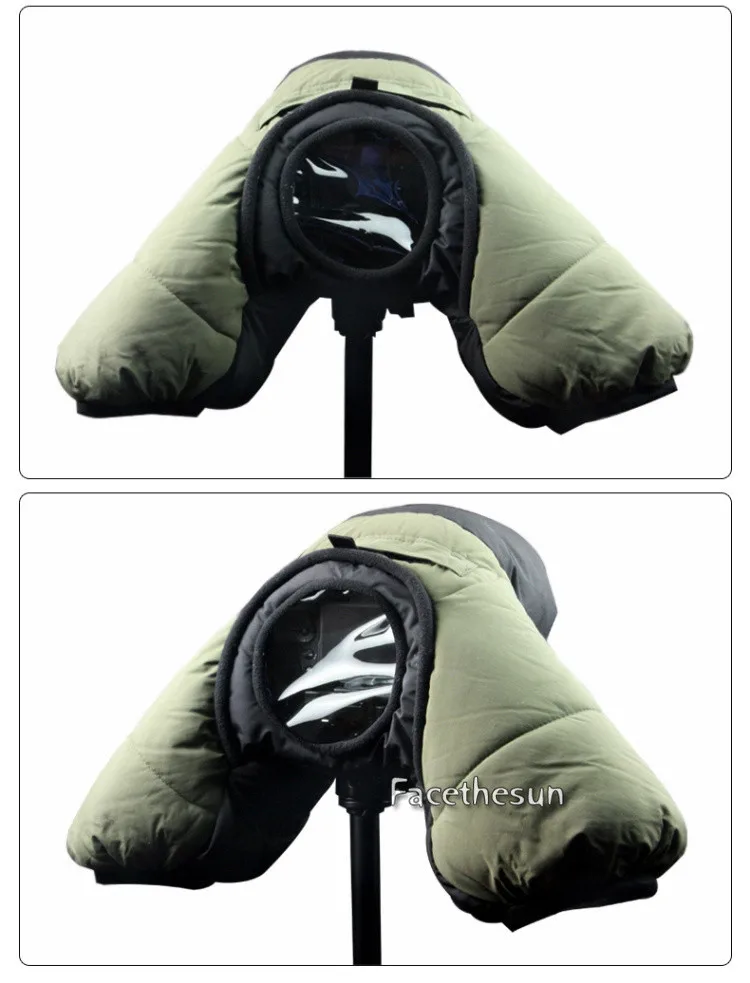 Roadfisher толстый теплый Coldproof водонепроницаемый Зимний фотоаппарат с защитой от затенения сумка Вставка чехол для Canon Nikon sony DSLR SLR