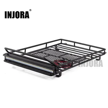 RC Rock Crawler Luggage Carrier Roof Rack with LED Light Bar 245*150mm