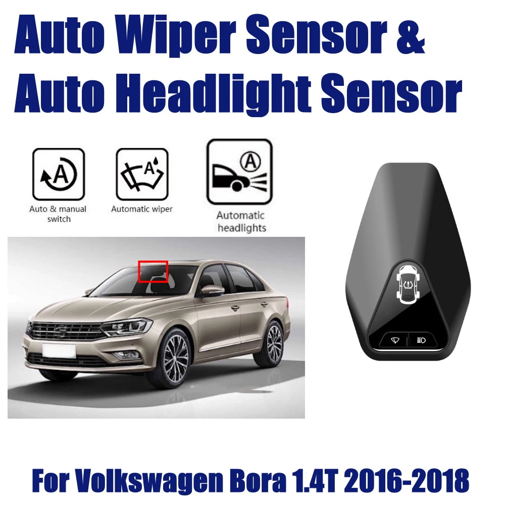 Accesorios inteligentes para coche, sistema de Asistente de conducción VW Bora 1,4 T 2016 2018, Sensor automático de limpiaparabrisas y sensores de faros|Interruptor de sensor de de control| -