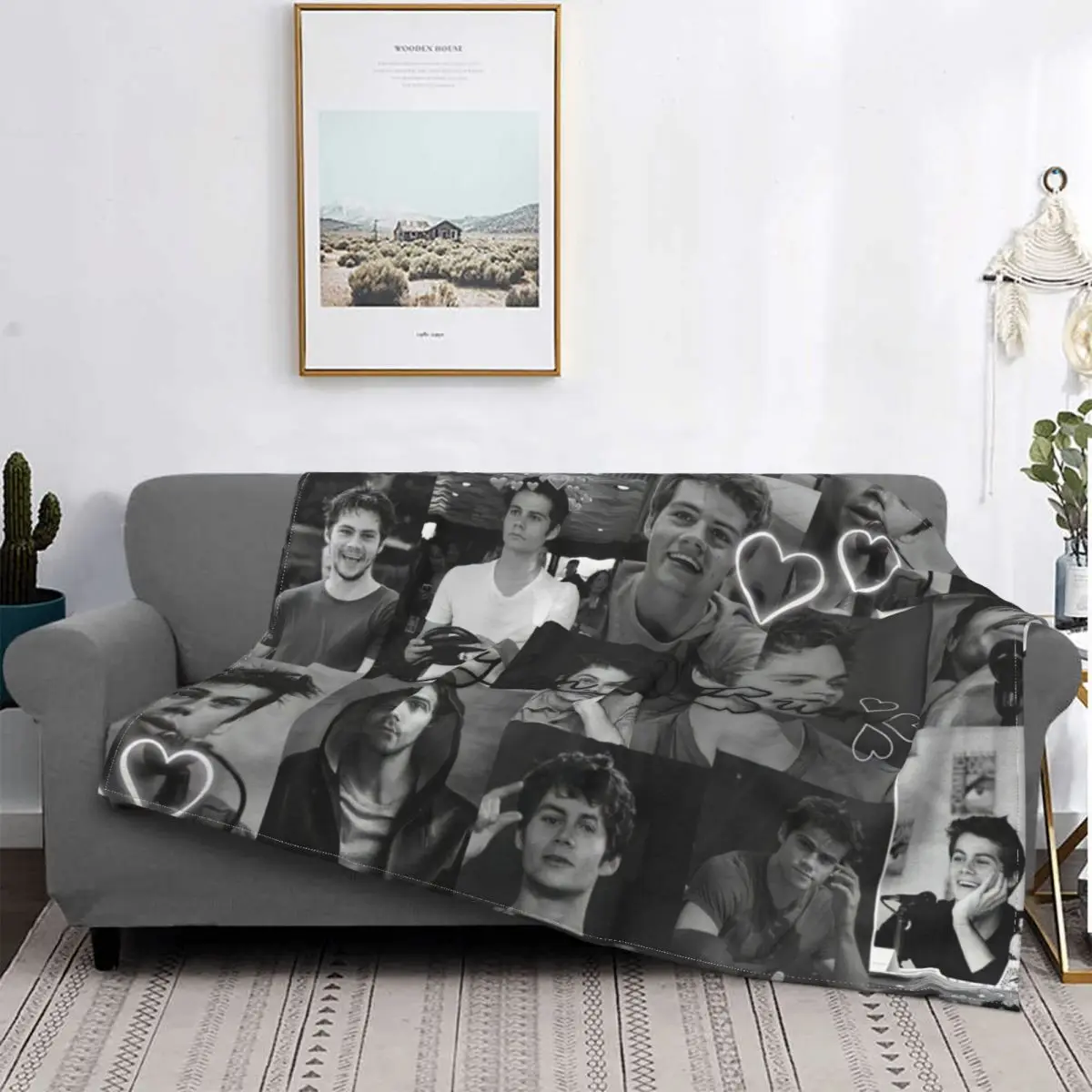 Dylan O'Brien Stiles Blanket Actor Flannel Throw Blanket Bedding Couch