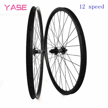 

Mtb 29 mountain bike wheels 12 speed 110x15 148x12mm hookless asymmetry 38.5x28mm wheelset carbon bicycle disc wheels カーボンホイール