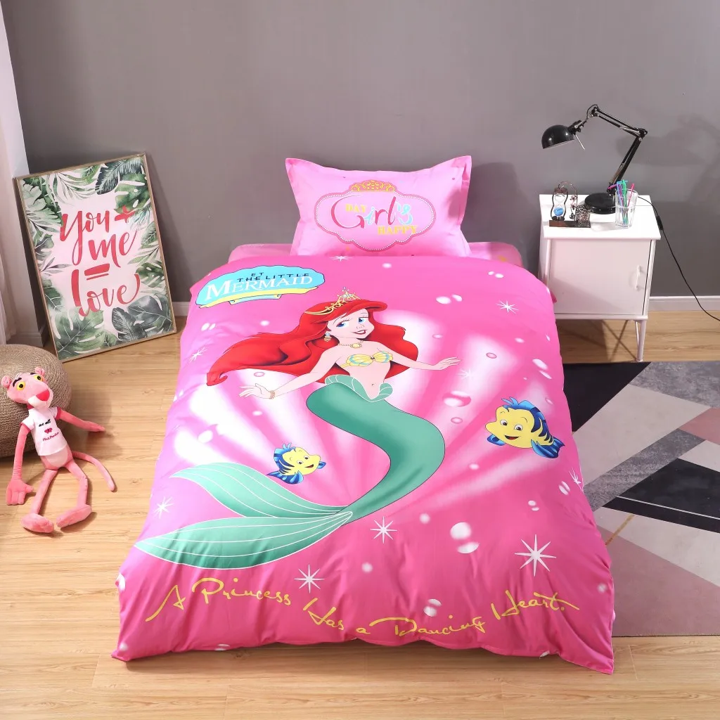 Disney Princess Ariel The Little Mermaid Cot/Crib BEDDING SET All