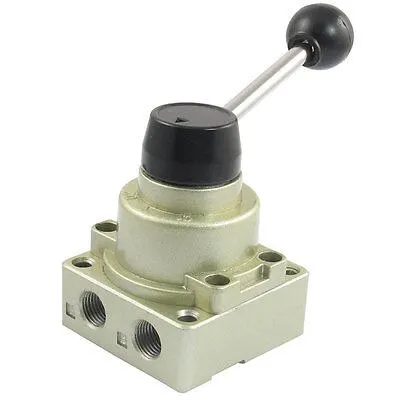 

HV-200D 3 Position 4 Way G1/4" Pnematic Hand Lever Valve