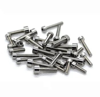 

2pcs M4 allen round cup smooth head screws hexagon round head bolts titanium alloy material fastener 6mm-20mm length