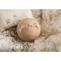 Newborn Photography Props Transparent Mesh Yarn Blanket Baby Starry Swaddling Wrap Infants Photo  Backdrop Dropshipping 2