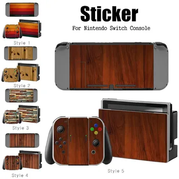 

1 Set Fashion Hot Decal Skin Sticker Dust Protector For Switch Console Controller Skin Stickers 5 Style Wood Series Skins
