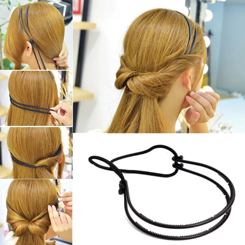 Magic Donut Bun Maker DIY Women Hair Accessories Simply Tucked Headband Twist Hair Clips HairBands Hairstyle Braiding Tools