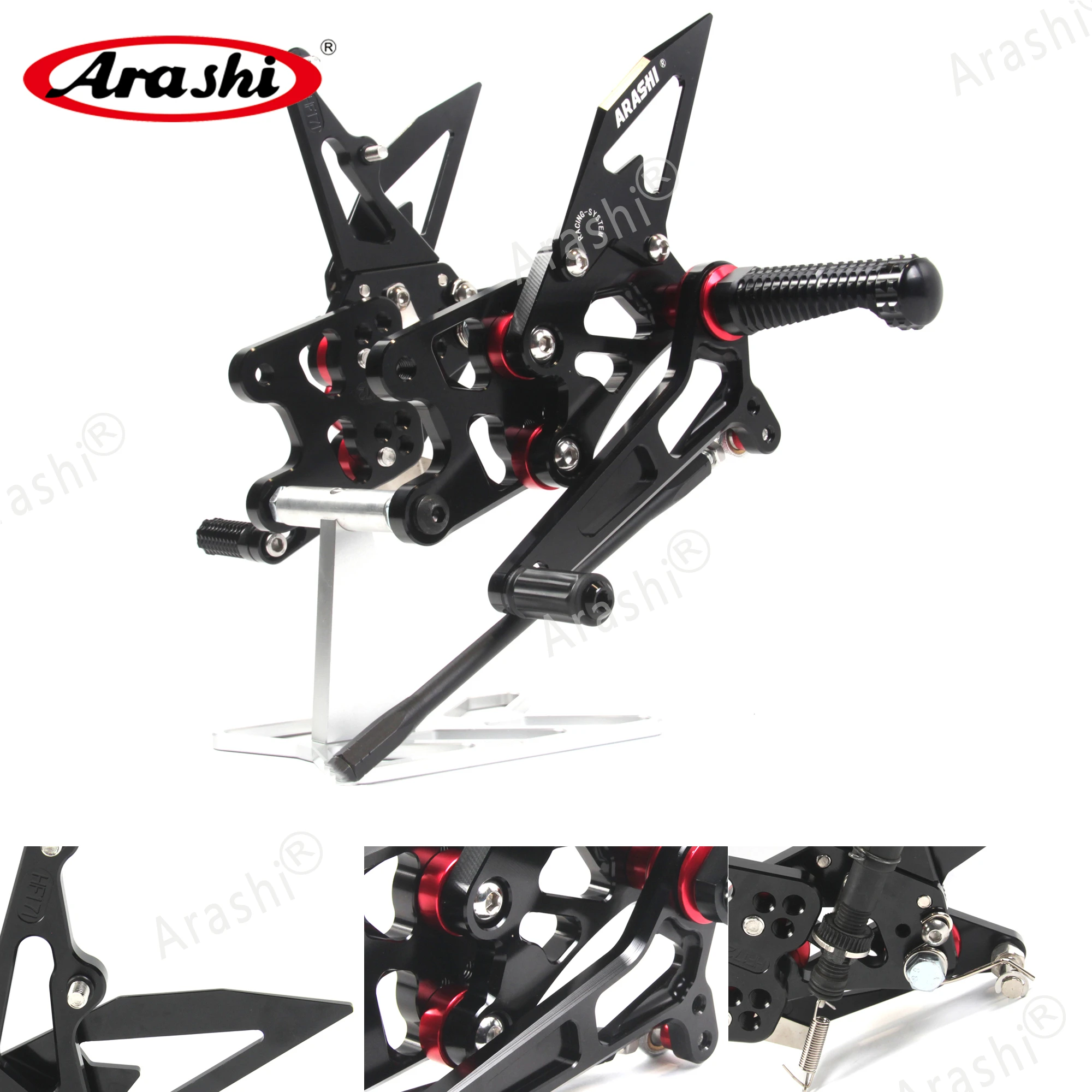 Arashi CNC Rearset Регулируемые подножки для SUZUKI GSX-R1000 2007 2008 GSXR GSX-R 1000 GSX1000R мотоцикл