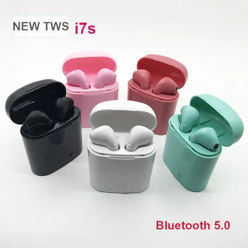 I7s TWS Bluetooth наушники беспроводные гарнитуры наушники портативный телефон Handphone с микрофоном для iPhone 11X8 7 6 Android