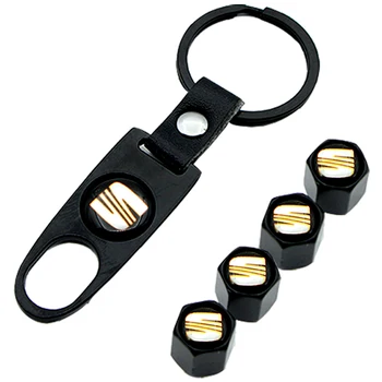 

Car Badge Stainless Steel Wheel Tire Valve Stem Caps Keychain For seat leon ibiza Alhambra niva kalina priora granta largus