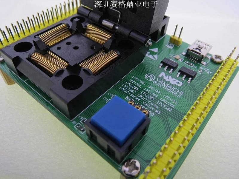 

Оригинальный NXP IC тестовое сиденье LPC1768 горящая программа LPC2368/1766 разъем Adapte